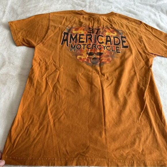 Harley Davidson Americade Graphic Tee Size Medium - Picture 8 of 10